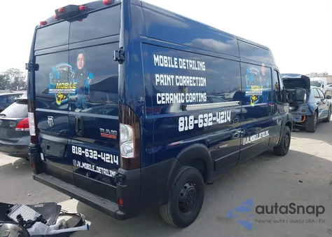 2021 Ram Promaster 2500 High Roof 159 Wb from USA, damaged, VIN 3C6LRVDG6ME579216